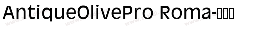 AntiqueOlivePro Roma字体转换